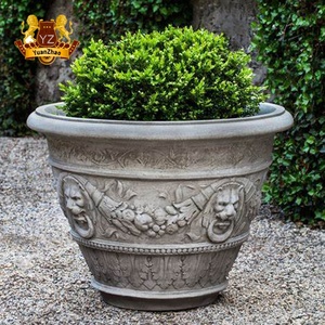 Vaso da fiori <span class=keywords><strong>in</strong></span> <span class=keywords><strong>pietra</strong></span> <span class=keywords><strong>in</strong></span> marmo solido con fioriere <span class=keywords><strong>in</strong></span> <span class=keywords><strong>pietra</strong></span> da giardino personalizzato a buon mercato - Product Image 6