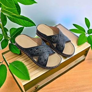 Summer <b>Women</b> Wedge <b>Sandals</b> Premium <b>Orthopedic</b> Open Toe Vintage Anti-slip Slip-On Breathable PU Leather Casual Female Platform - Product Image 3