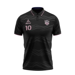 Logotipo personalizado Polo Camisetas de fútbol Club de fútbol Uniformes Poliéster Fútbol Jersey Polo para hombres - Product Image 1