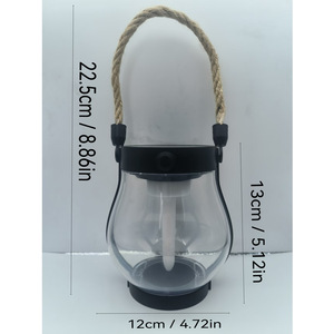 <b>Solar</b> Flame Lantern Led Outdoor Light Transparent Giant Version Camping Garden <b>Solar</b> <b>Powered</b> <b>Lamp</b> - Product Image 3