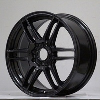 Jantes de voiture de tourisme pour Weds Sport SA.60M, couleur chrome noir MF JDM 15 16 pouces 4/5/8*114.3/100/108/105/110/112