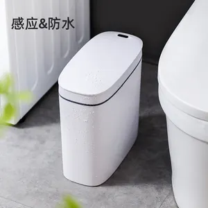 Produsen Kecil Serbaguna 14 Liter Toilet Menggunakan Sensor Pintar Tempat Sampah Sensor Jahitan Sempit