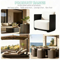 Chaises longues de luxe en aluminium pour hôtel et villa, chaises longues d'extérieur, coussins, design moderne, résistant aux UV, dossier croisé, piscine