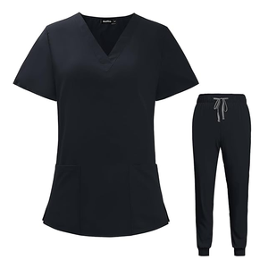 72% Polyester 21% Viscose 7% Spandex 200G Haut et pantalon de jogging pour uniforme d'infirmière Uniforme médical de qualité supérieure pour hôpital et médecin - Product Image 5