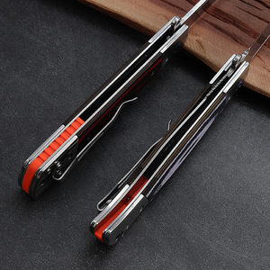 Fabricante Premium, MOQ Bajo, Personalización OEM, Venta al Por Mayor, Cuchillo Táctico Plegable de Supervivencia y Camping con Mango G10 y Logotipo Personalizado - Product Image 5