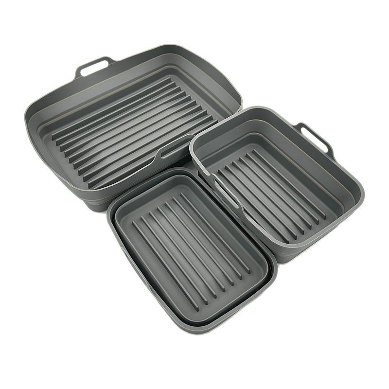 Cestas XL grises de 3 piezas