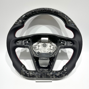 Volante Deportivo de Fibra de Carbono Forjado de Alta Gama, Personalizado y de Gran Venta, con Cuero, para Seat <span class=keywords><strong>Cupra</strong></span> <span class=keywords><strong>Leon</strong></span> MK3, Volante de Carreras para Tuning de Autos - Product Image 1