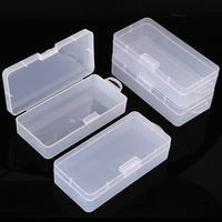 Boîte de rangement transparente en plastique PP avec crochet pour composants électroniques et vis, emballage vide d'usine WEISHENG