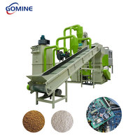 Usine de recyclage de cartes de circuits imprimés : broyage, pulvérisation, séparation électrostatique, récupération du cuivre