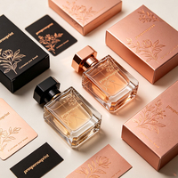 Ensemble élégant de flacon de parfum et boîte cadeau en papier pour l'emballage de parfums, les programmes de cadeaux de fin d'année et les lancements de produits cosmétiques