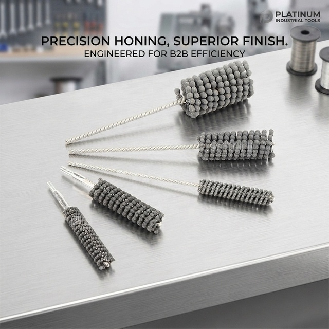 Industrial Cylinder Flex Honing Tool | Ball Grinding Brush for Engine Bore & Hydraulic Cylinder | Aoqun