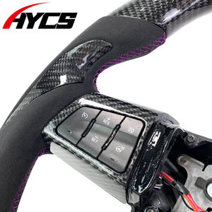 Volante de fibra de carbono de velocidad LED de cuero de gamuza de estilo deportivo personalizado para volante de coche <span class=keywords><strong>Cadillac</strong></span> CT4 CT5 CTS CTSV - Product Image 3