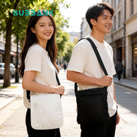 Sac bandoulière Subbank de haute qualité, écologique, 29x27cm, vierge pour sublimation, en toile, personnalisable, avec fermeture éclair, pour transfert thermique DIY