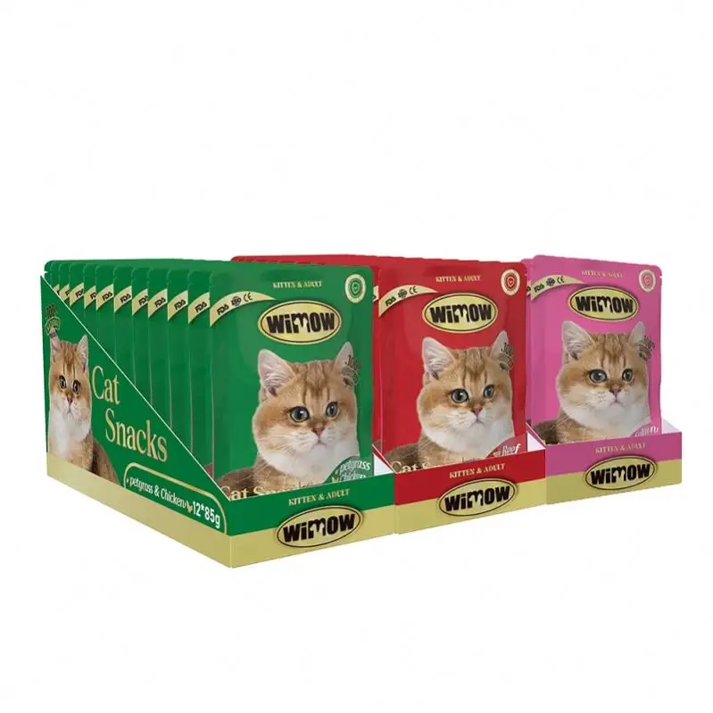 kostenlose probe wimow 85 g kitten erwachsene katze nassfutter cremiger katzenfutter beutel