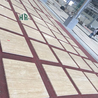 Pierre travertin naturelle Travertin jaune marbre beige Carreaux de travertin de 2cm et 3cm pour revêtement de sol et murs
