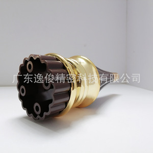 Modern Plastic Furniture Legs Dark Brown <b>Gold</b> Trim <b>Sofa</b> Bed Cabinet Support Easy Installation - Product Image 4