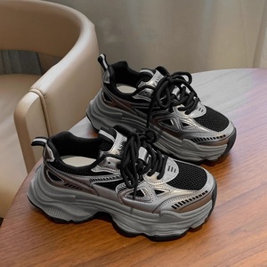 <span class=keywords><strong>Scarpe</strong></span> <span class=keywords><strong>Sportive</strong></span> Casual da Donna con Fondo Spesso e Rialzato, Nuova Collezione 2025, Fodera in Rete, Stile Chunky - Ingrosso Fabbrica - Product Image 4