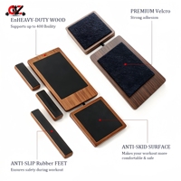 CZFIT Planche d'équilibre en bois à une seule jambe, étireur de pied, planche d'équilibre de ballet, dispositif de soulagement des entorses de la cheville, appareil de fitness pour les jambes