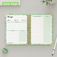 Carnet de recettes personnalisé avec logo imprimé, spirale A5, organisateur personnel