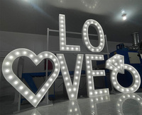 Letrero Personalizado con Letras de Bombilla Vintage, Letras Metálicas 3D, Letras Iluminadas LED para Exteriores, Letrero con Logotipo Comercial