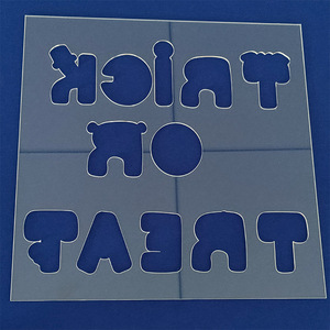 Cá Nhân Acrylic Bảng Chữ Cái Mẫu Mô Hình Rõ Ràng Thư Stencil Cho Vẽ DIY Craft Lucite Halloween Thư Hình Dạng Mẫu - Product Image 5