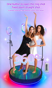 Machine photomaton 360, <span class=keywords><strong>selfie</strong></span> <span class=keywords><strong>rotatif</strong></span> à 360 degrés, photomaton avec anneau lumineux LED, appareil photo 360, machine photomaton pour fêtes et mariages - Product Image 2