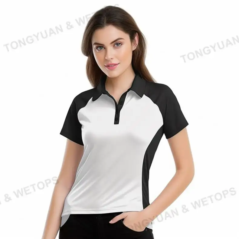 플러스 사이즈 사용자 정의 로고 인쇄 솔리드 화이트 섬유 소재 티셔츠 남성과 여성 100% 면 직물 워시 폴로 셔츠