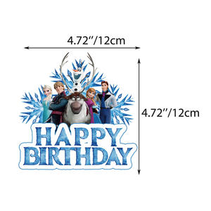 Conjuntos de Decoración de <span class=keywords><strong>Feliz</strong></span> <span class=keywords><strong>Cumpleaños</strong></span> con Temática de Princesa, Globos de Fiesta de <span class=keywords><strong>Cumpleaños</strong></span> de Muñeco de Nieve, Set de Recuerdos de Fiesta Temática de <span class=keywords><strong>Frozen</strong></span> para Niños X0107 - Product Image 6