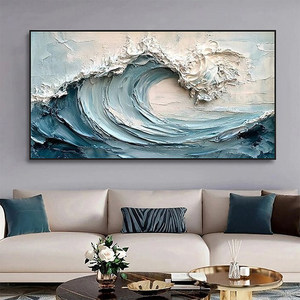 Wholesale Custom Handmade Abstract Figurative Canvas Wall Art Modern Decoration 3D Texture Thick Paint Hand Painted Oil Painting