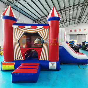 Castillo inflable comercial con tobogán para niños, combo de juegos inflables para fiestas al aire libre. - Product Image 1