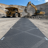 Tapis de protection pour mini-excavatrices, pour travaux d'aménagement paysager, terrains boueux et routes temporaires, haute adhérence
