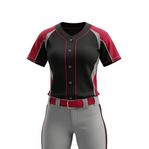 Uniformes de softball pour femmes de couleur unie, service OEM, haute qualité, vente en gros, uniformes de softball respirants de haute qualité pour adultes - Product Image 4