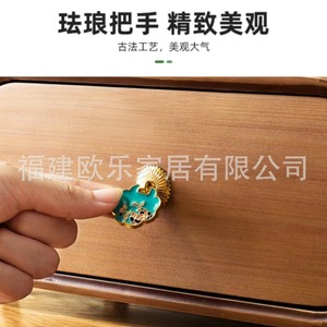 High-end solid wood jewelry box, <b>storage</b> box, desktop makeup mirror, <b>dressing</b> <b>table</b>, bridal jewelry box, in stock, cross-border - Product Image 3