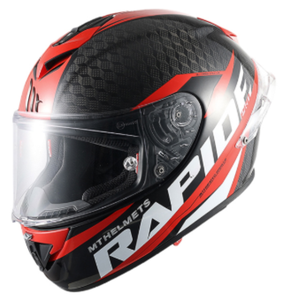 Casque de moto MT RAPIDE PRO CARBON ABS, nouveau, haute qualité, intégral, pour hommes et femmes, utilisable en toutes saisons, fermeture rapide, design simple - Product Image 2