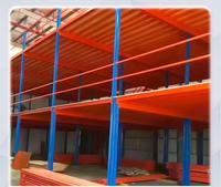 Étagère de stockage multi-niveaux en acier léger à moyenne charge, 5 niveaux, pour grenier, mezzanine, entrepôt, avec accès par escalier pour cartons