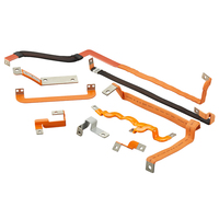 CHJINMAO Barre omnibus en cuivre personnalisée, flexible, noire et orange, en feuille de cuivre, prix imbattable, équipement de distribution d'énergie pour batteries