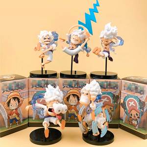 SY One Pieces Blind Box figura de acción conjunto de juguete Anime modelo coleccionable versión Q <span class=keywords><strong>Luffy</strong></span>/<span class=keywords><strong>Sanji</strong></span>/<span class=keywords><strong>Zoro</strong></span> regalos de cumpleaños decoración del hogar - Product Image 1