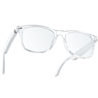 Lunettes Bluetooth tendance décolorées avec commande vocale magnétique, son clair, lunettes audio intelligentes