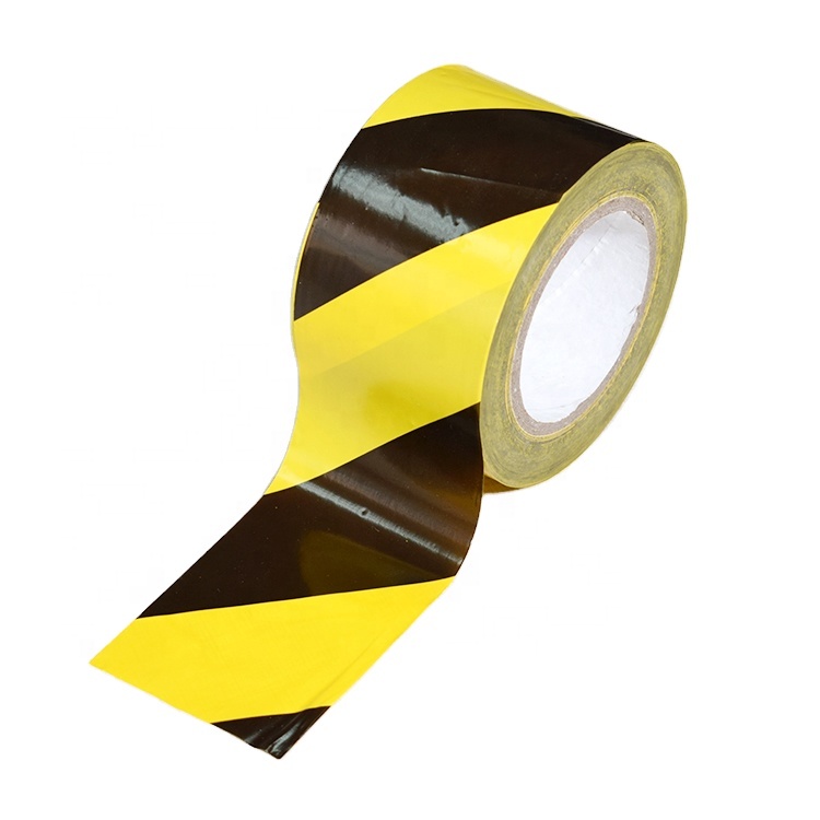 IMPA Code 331199 Barrier Tapes Yellow And Black Striped 75MM*200M No-adhesive Warning Tape For Marine Ship Use