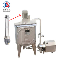 Cuve de mélange émulsifiante chauffante électrique avec homogénéisateur pour la production de crèmes, gels, lotions, cosmétiques et boissons