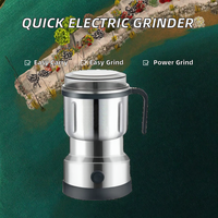 Broyeur d'épices et d'herbes électrique portable en acier inoxydable, machine à broyer avec bouton poussoir à une touche, capacité de 500 g, utilisation domestique, hôtel, voiture, extérieur