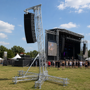 Torre elevadora eléctrica vertical para sistemas de altavoces line array y torres de truss plegables - Product Image 2
