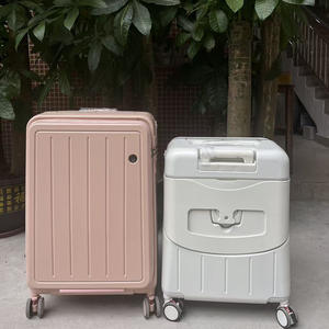 24 pollici impermeabile PC 4 Spinner ruote bagaglio bambini passeggio passeggino valigia rosa con serratura TSA essenziale per i viaggi dei bambini - Product Image 2