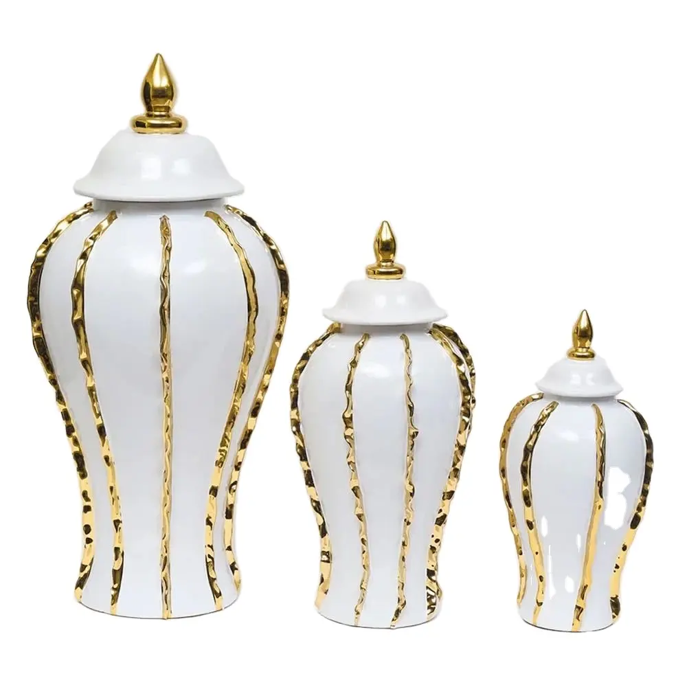 MSH電気メッキ一般収納ジャー家の装飾セラミックローズフラワー花瓶