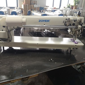 Máquina de coser Zuoyi de brazo largo, material grueso, doble sincronización, puntada en espiga, cama plana, puntada zigzag, semiautomática para textiles - Product Image 4