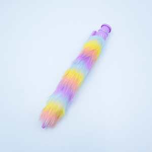 Simpatica Penna a Sfera in Plastica con Orecchie di Coniglio in Paillettes, Penna Creativa Colorata Tie-Dye per Studentesse, Antistress - Product Image 5