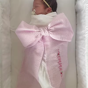 สายสะพายติดโบว์สำหรับทารกแบบมีลักษณะเฉพาะตัวสำหรับ2025ผ้าห่อตัวติดประตูสำหรับห่อตัวทารกคลอดบุตร - Product Image 2