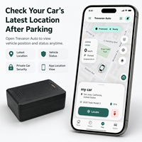 Traceur GPS automobile Trevaron pour voitures particulières, visualisation de la dernière position via l'application, vérification de l'état du véhicule, abonnement requis