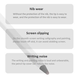 Ensemble de Film de protection universel en Silicone pour crayon <span class=keywords><strong>Apple</strong></span> génération 1/<span class=keywords><strong>2</strong></span> - Product Image 2