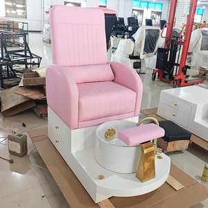 Modern pink Foot Spa Salon Furniture <strong>Pedicure</strong> <strong>Chair</strong> Luxury Led Lights Manicure and <strong>Pedicure</strong> Stations - Product Image 4